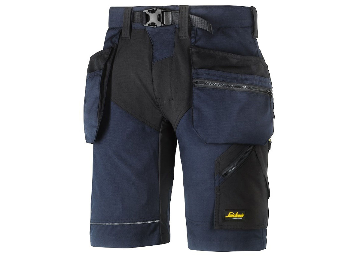 FLEXIWORK SHORT+ DONKER BLAUW - M: 44