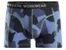 SNICKERS 2-PACK STRETCH SHORTS CAMO BLAUW -  M: S