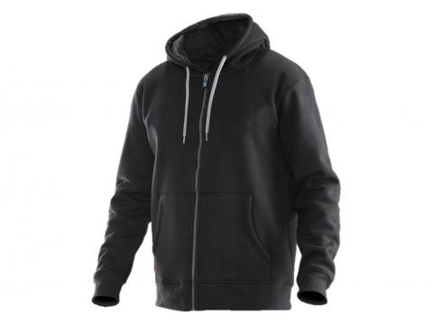 VINTAGE HOODIE LINED ZWART L