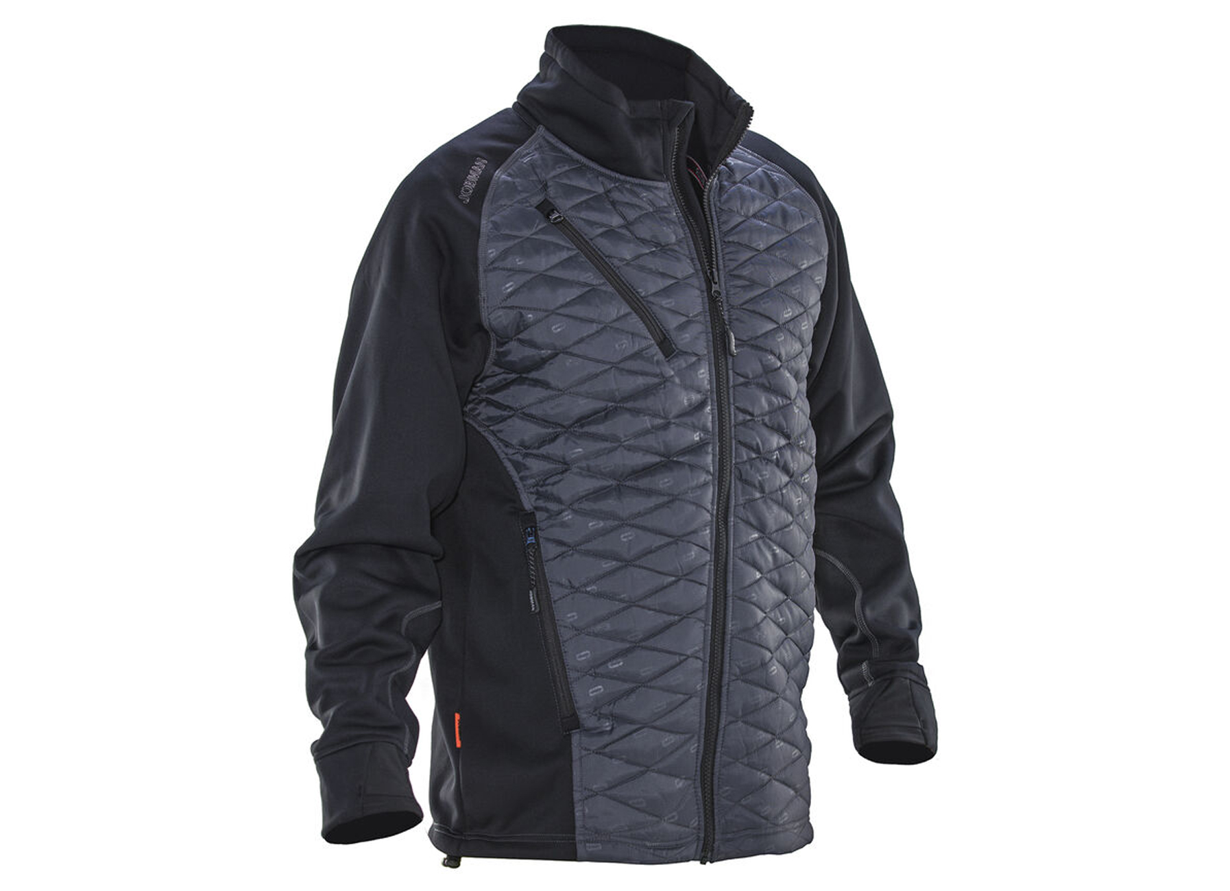 JOBMAN PADDED ISOLATION JACKET 5182 ZWART/GRIJS - M