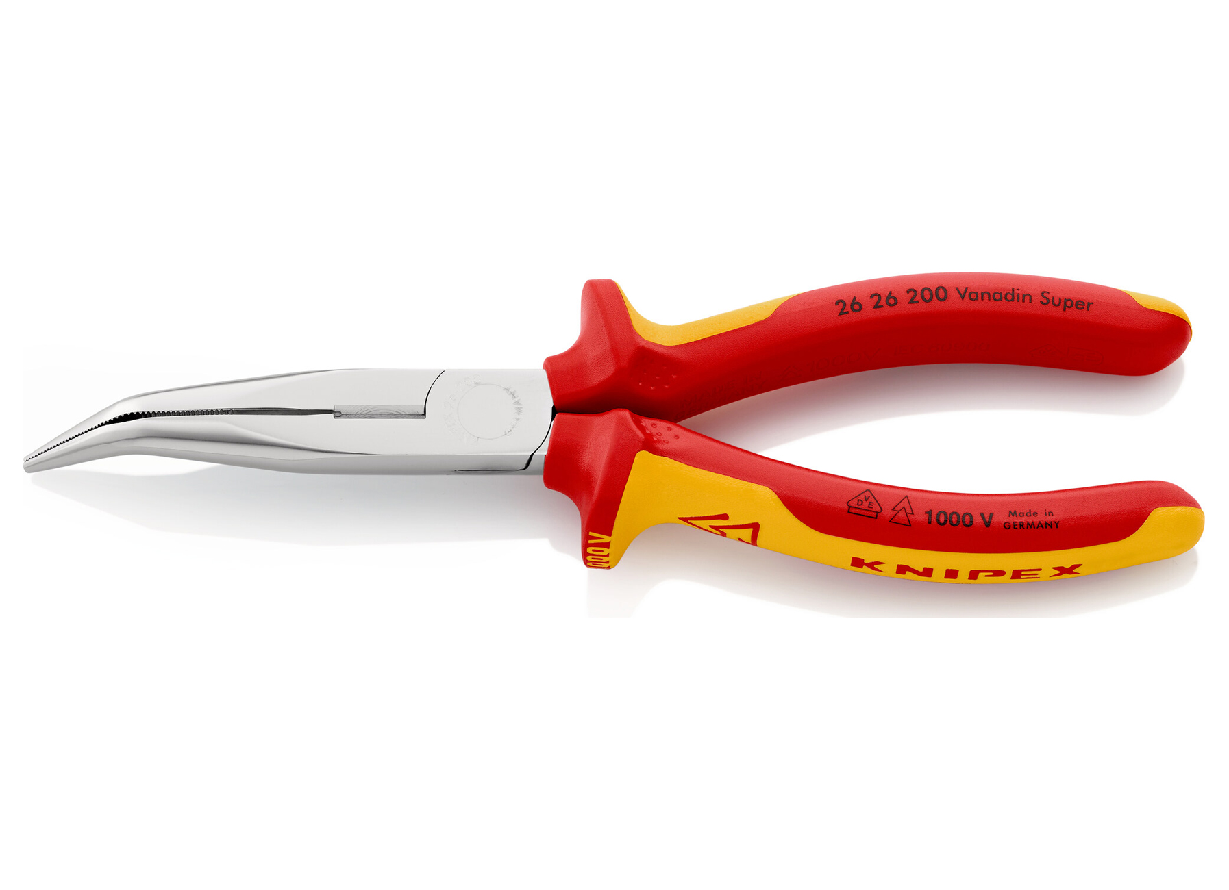 KNIPEX PINCE DEMI-RONDE AVEC TRANCHANT 200MM
