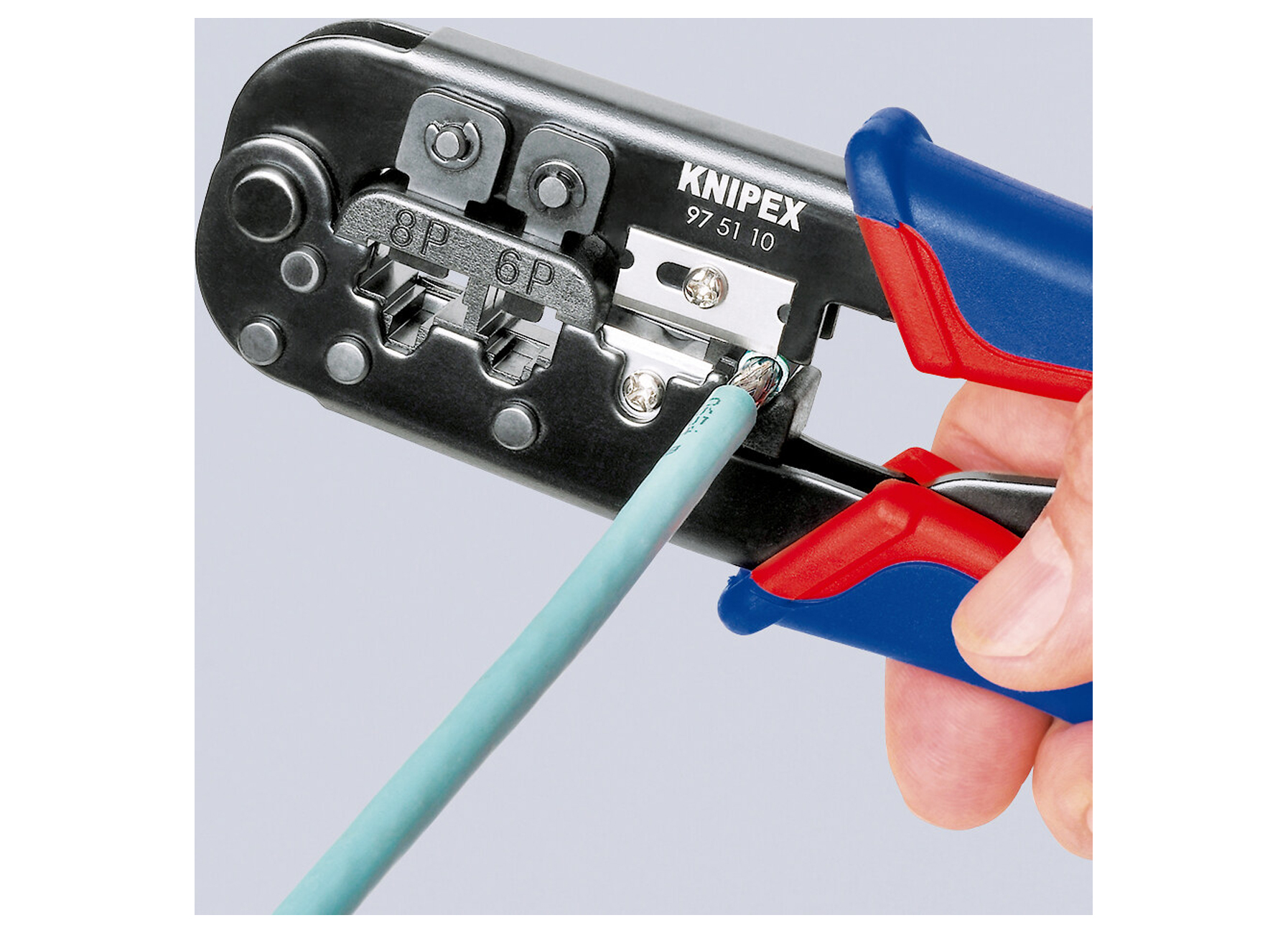 KNIPEX PINCE A SERTIR POUR FICHES WESTERN