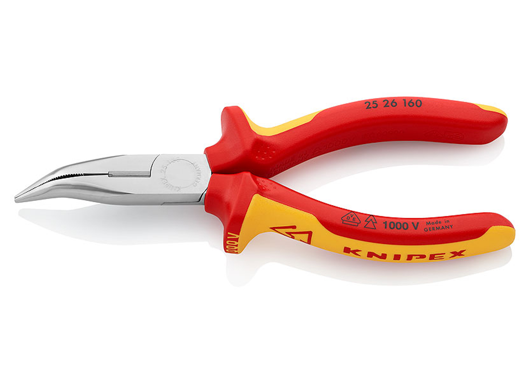 KNIPEX PINCE DEMI-RONDE AVEC TRANCHANT 160MM