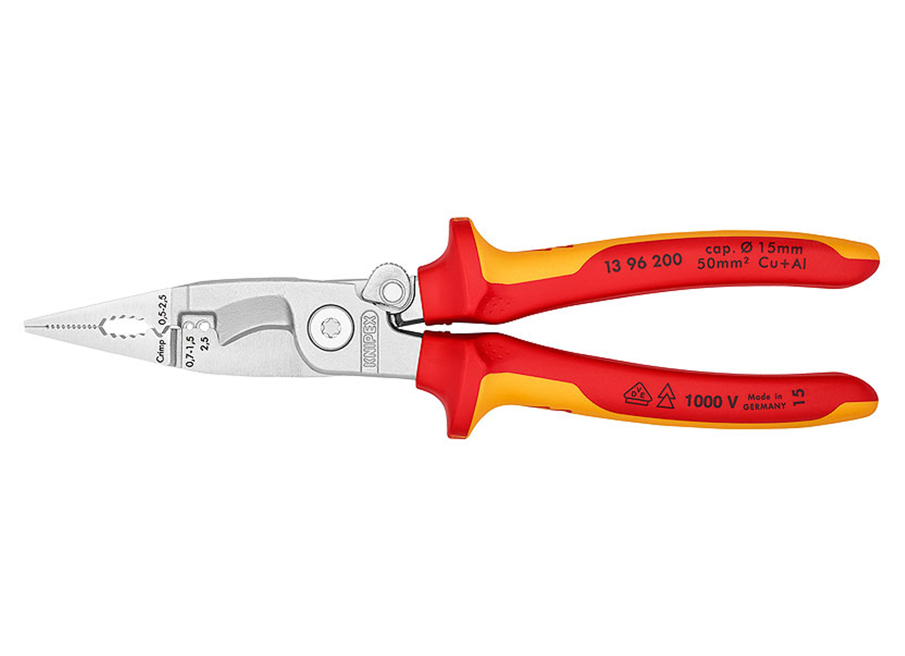 KNIPEX ELEKTRISCHE INSTALLATIETANG 200MM