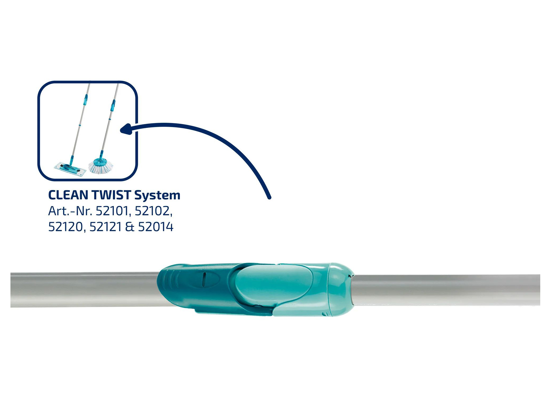 Leifheit Clean Twist steel 130cm