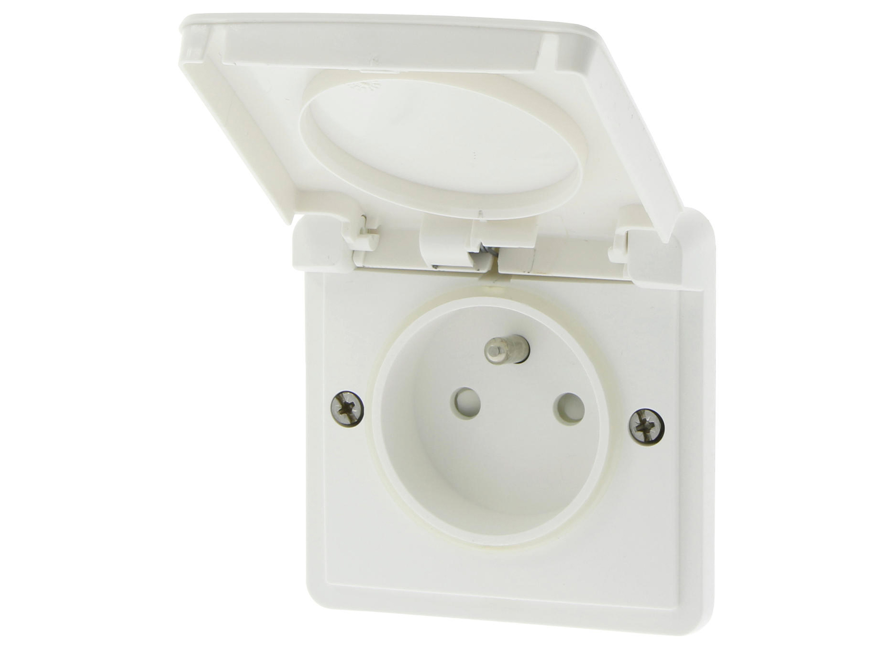 NIKO HYDRO PRISE AVEC BROCHE DE TERRE ET SECURITE BLANC