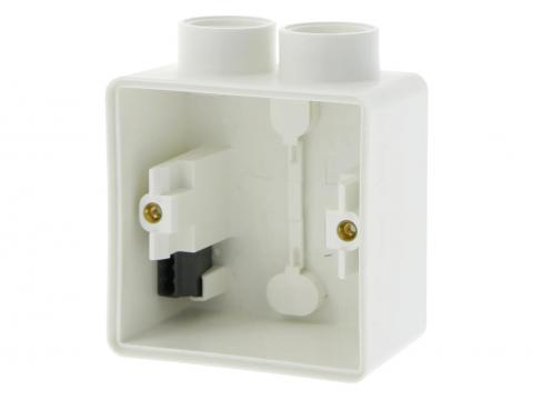 NIKO HYDRO BOITIER SIMPLE EN SAILLIE 2 ENTREES M20 BLANC