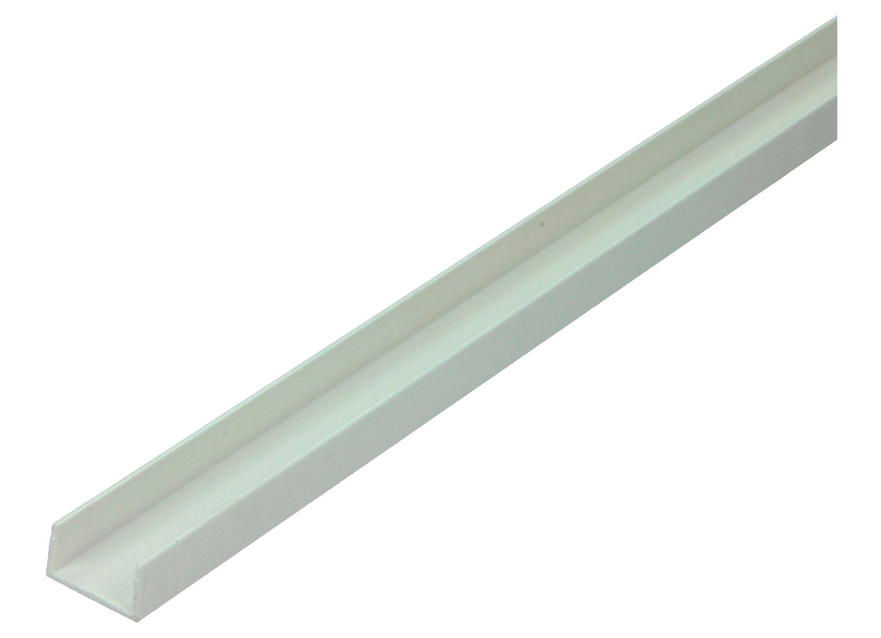 U PROFIEL PVC WIT 10X18MM L=200CM