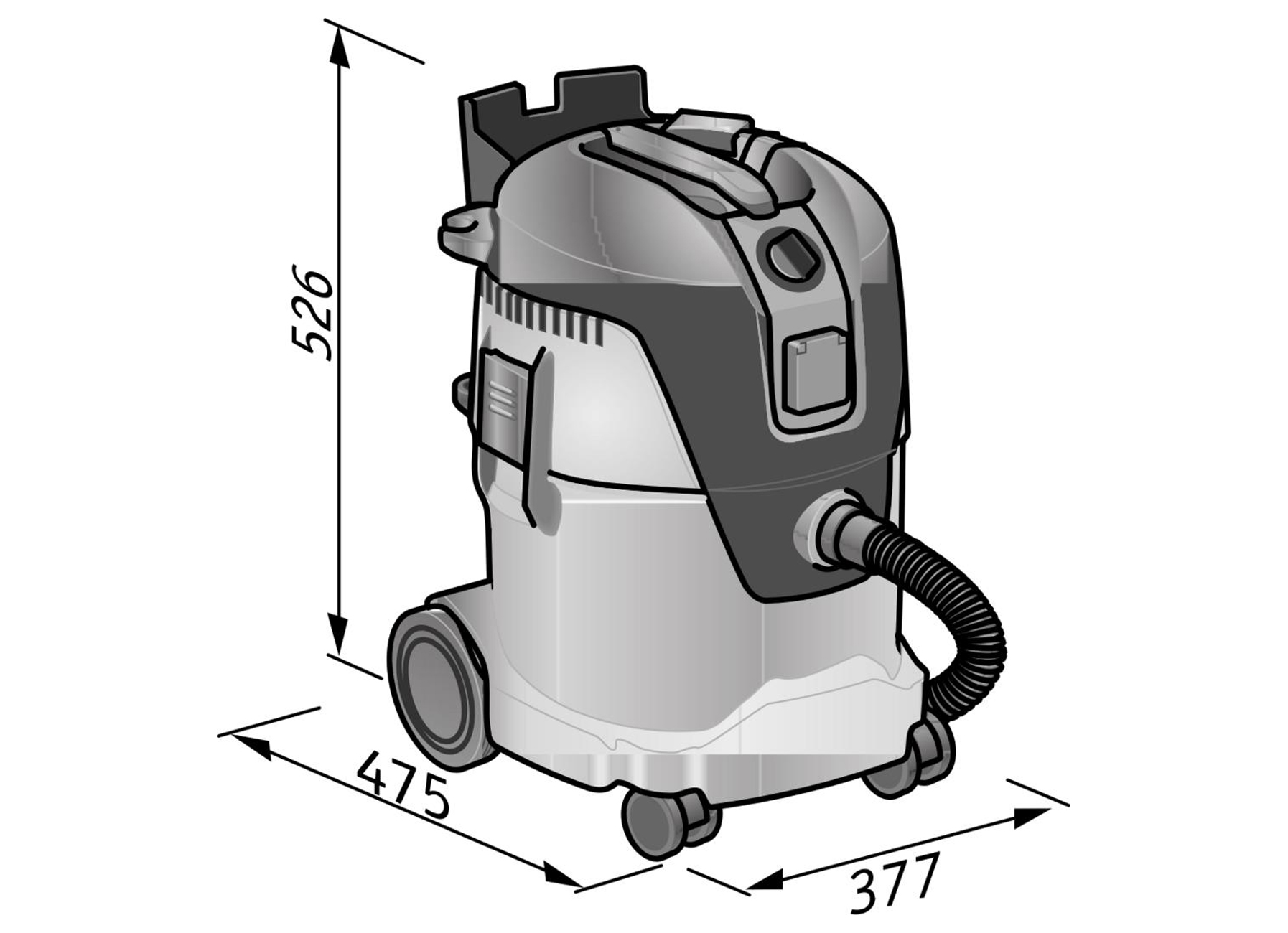 FLEX STOFZUIGER VCE 26 L MC 1250W 230/CEE