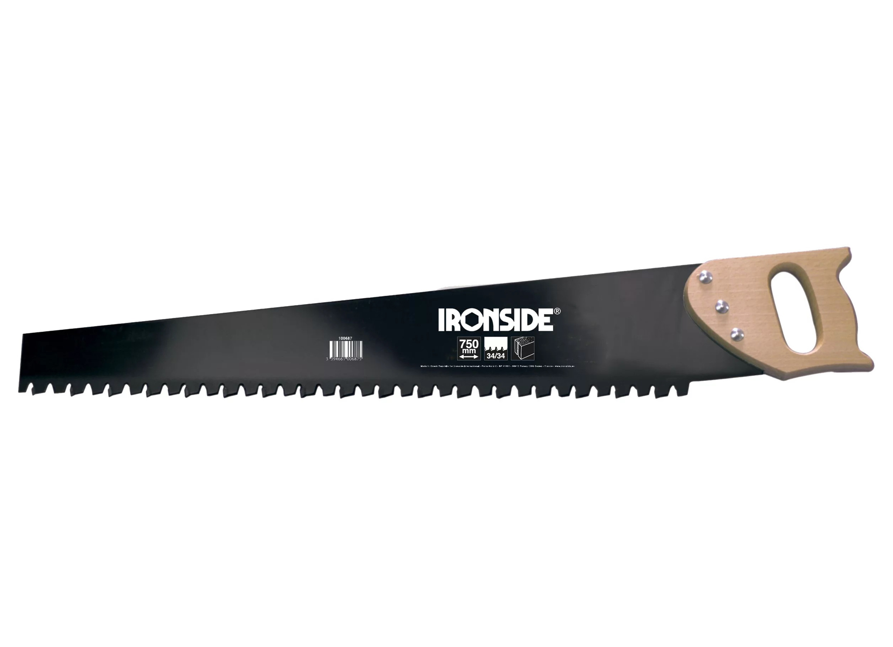 IRONSIDE SCIE MACON 750MM CARBURE 34 DENTS