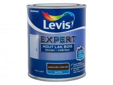 LEVIS EXPERT HOUTLAK BINNEN SATIJN ZWARTE TRUFFEL 0,75L