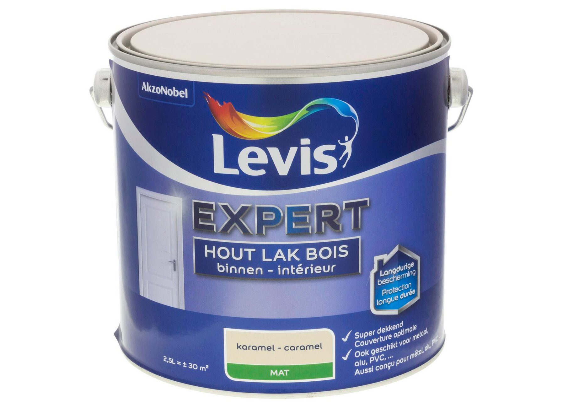 LEVIS EXPERT HOUTLAK BINNEN MAT KARAMEL 2,5L