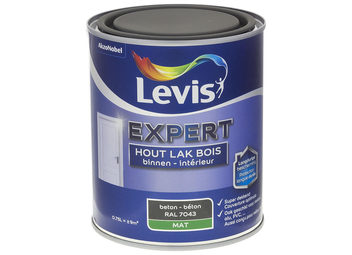 EXPERT HOUTLAK BINNEN MAT 0,75L BETON