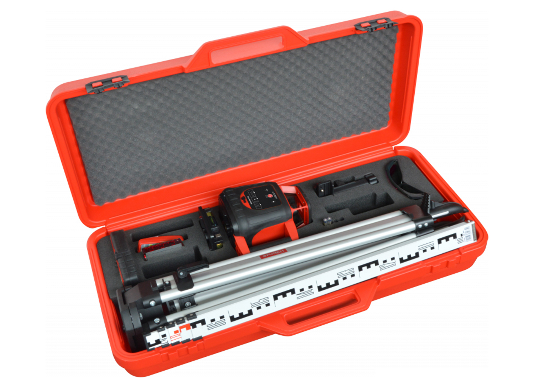 FUTECH RED RUNNER CASE-SET + GYRO RECEIVER + STATIEF + MEETLAT