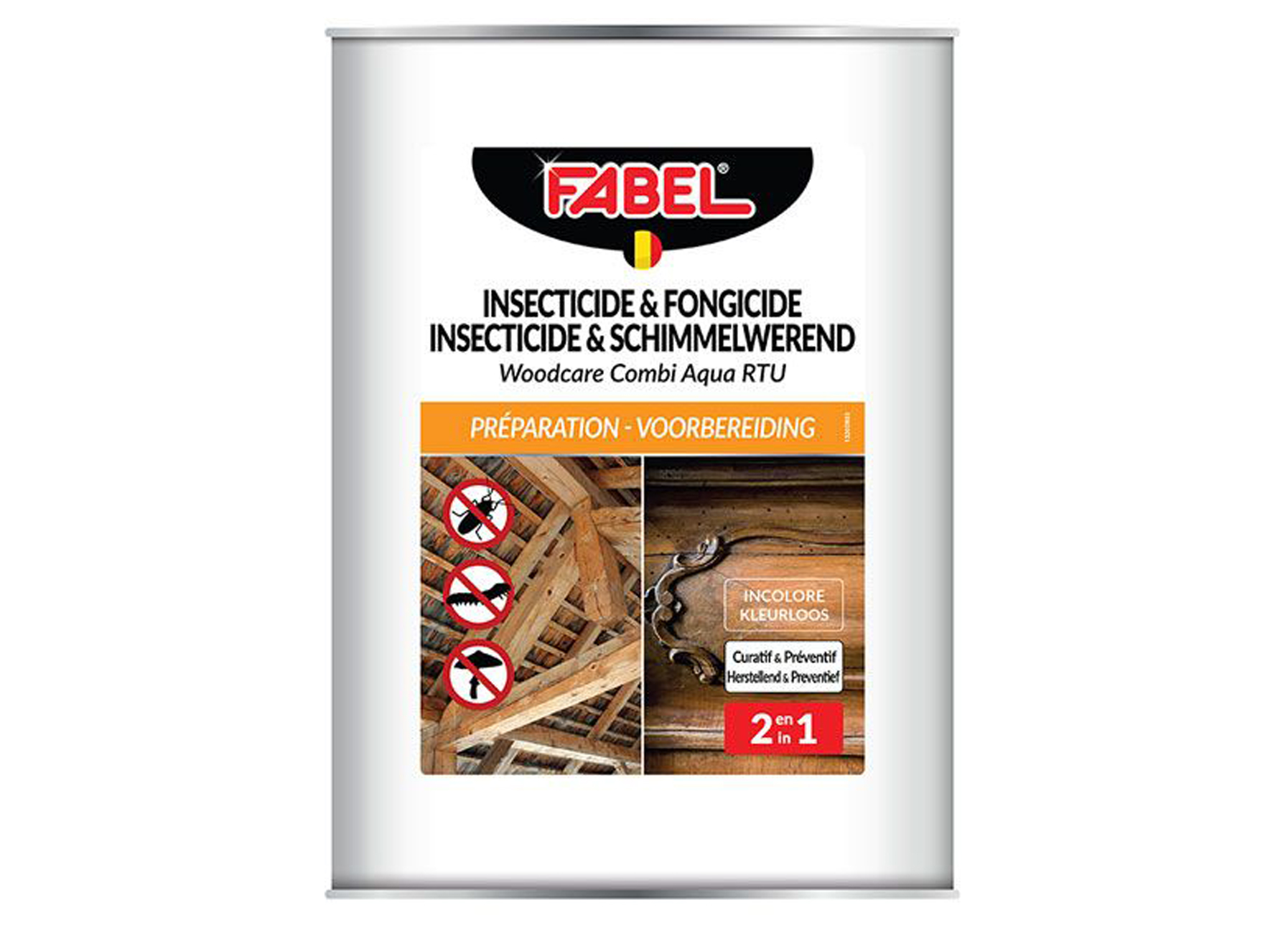 FABEL INSECTICIDE & FONGICIDE POUR BOIS WOODCARE RTU 5L