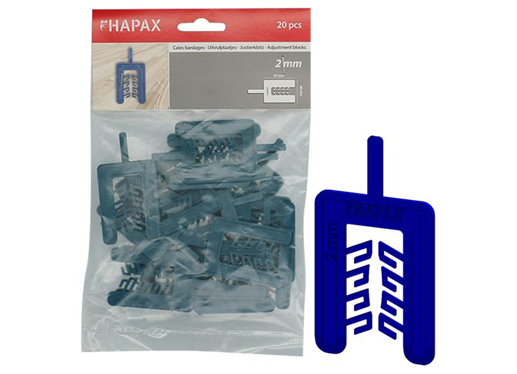 HAPAX ADJUSTMENT BLOCKS