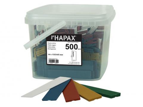 HAPAX ASSORTIMENT PLATTE WIGGEN 22X95MM 500 STUKS
