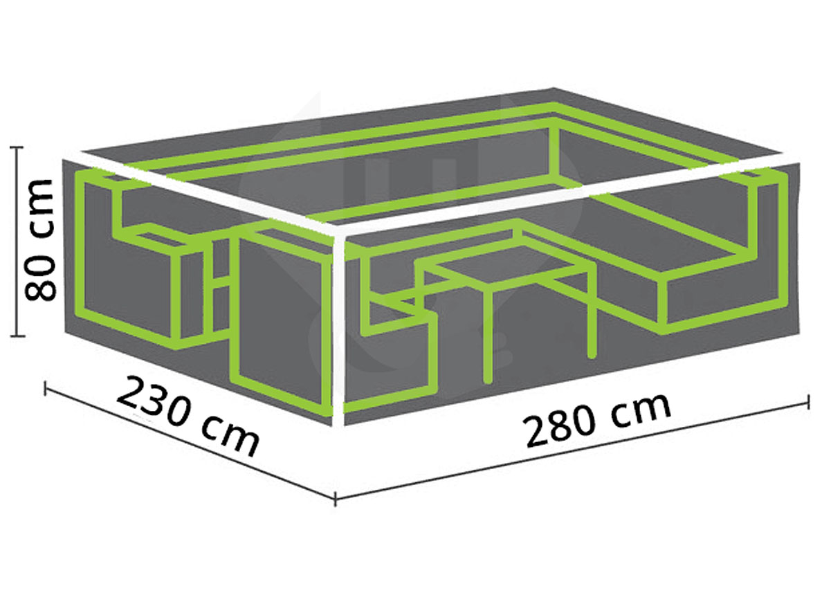 BUITENHOES VOOR LOUNGE SET - XL 280x230x80CM