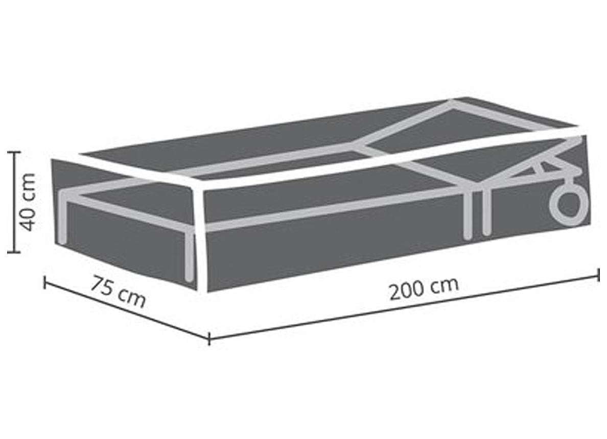 BUITENHOES VOOR LIGSTOEL 200X75X40CM