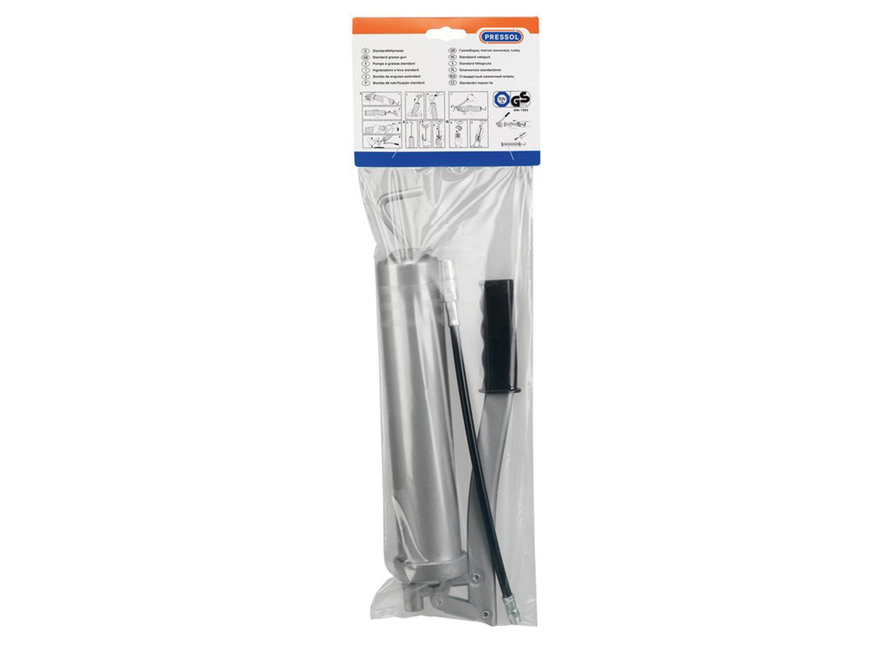 PRESSOL POMPE DE GRAISSAGE STANDARD AVEC TUYAU RENFORCE ET EMBOUT