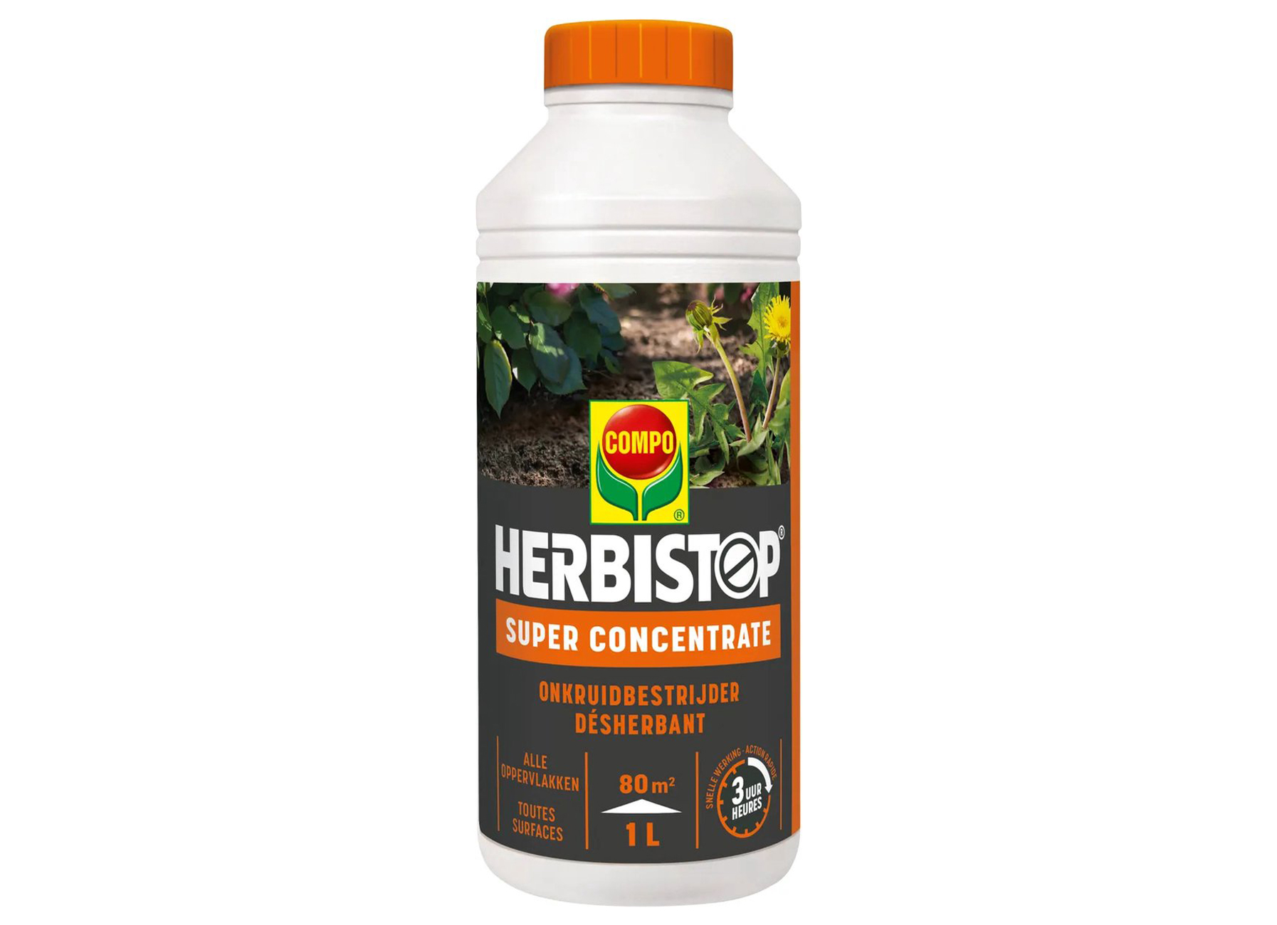 COMPO NETOSOL GREEN HERBISTOP SUPER ALLE OPPERVLAKTEN 1L