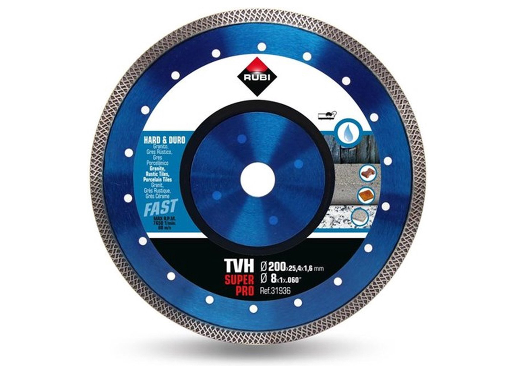 RUBI TURBO VIPER TVH SUPERPRO ZAAGBLAD HARD MATERIAAL