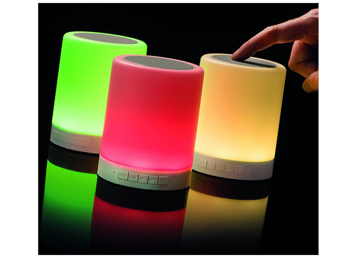 SMOOZ CAN LAMPE DE TABLE RGB AVEC HAUT-PARLEUR BLUETOOTH