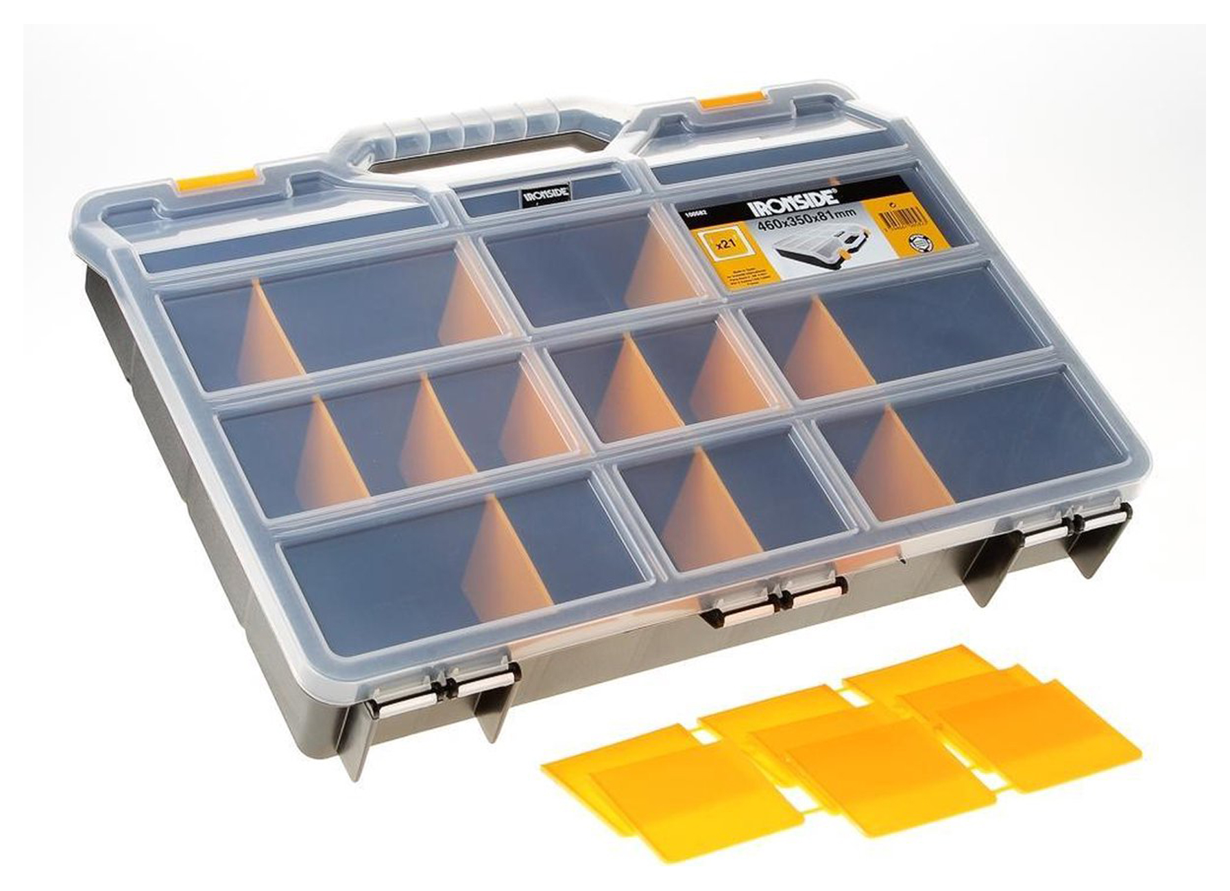 ORGANISER 460X350X81MM MET 21 VERSTELBARE VAKJES