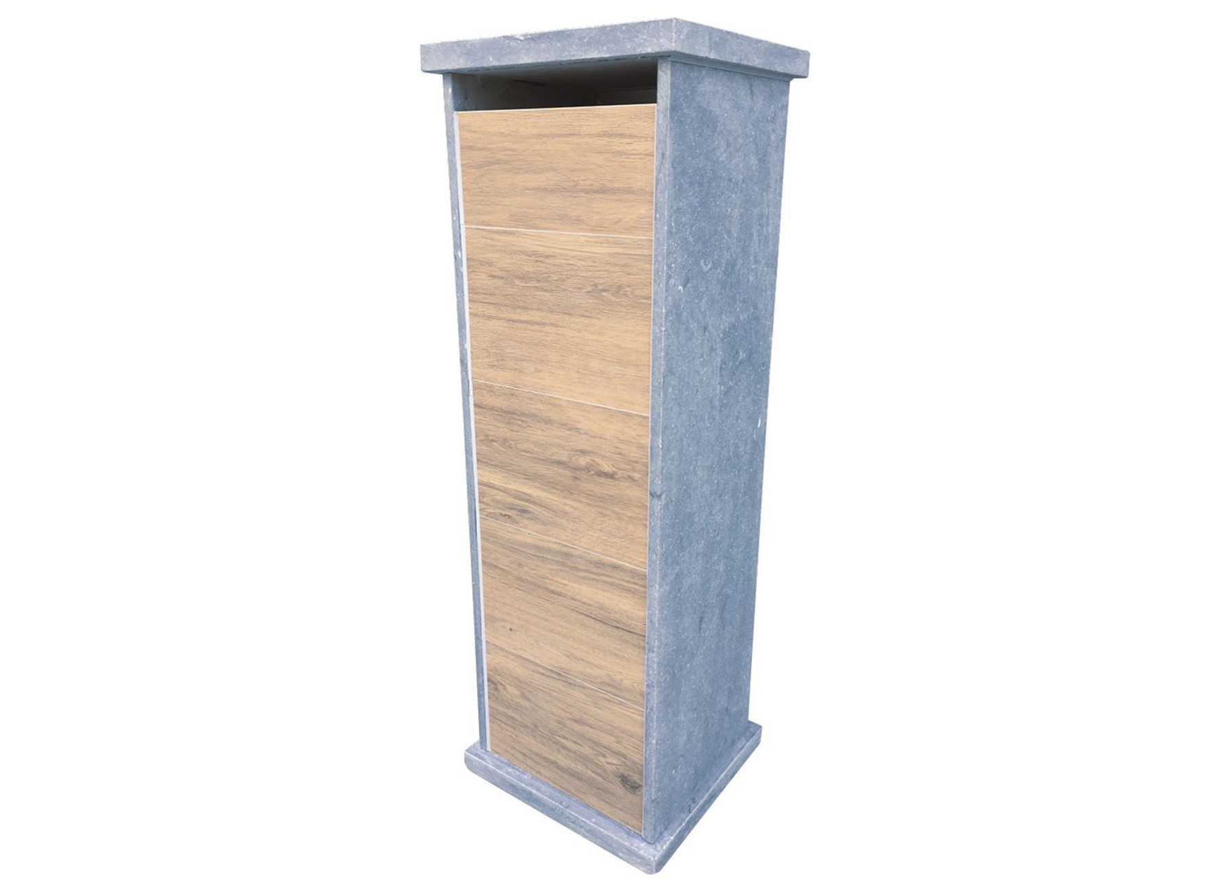 BRIEVENBUS LHOTSE WOODLOOK EN BELGISCHE BLAUWSTEEN