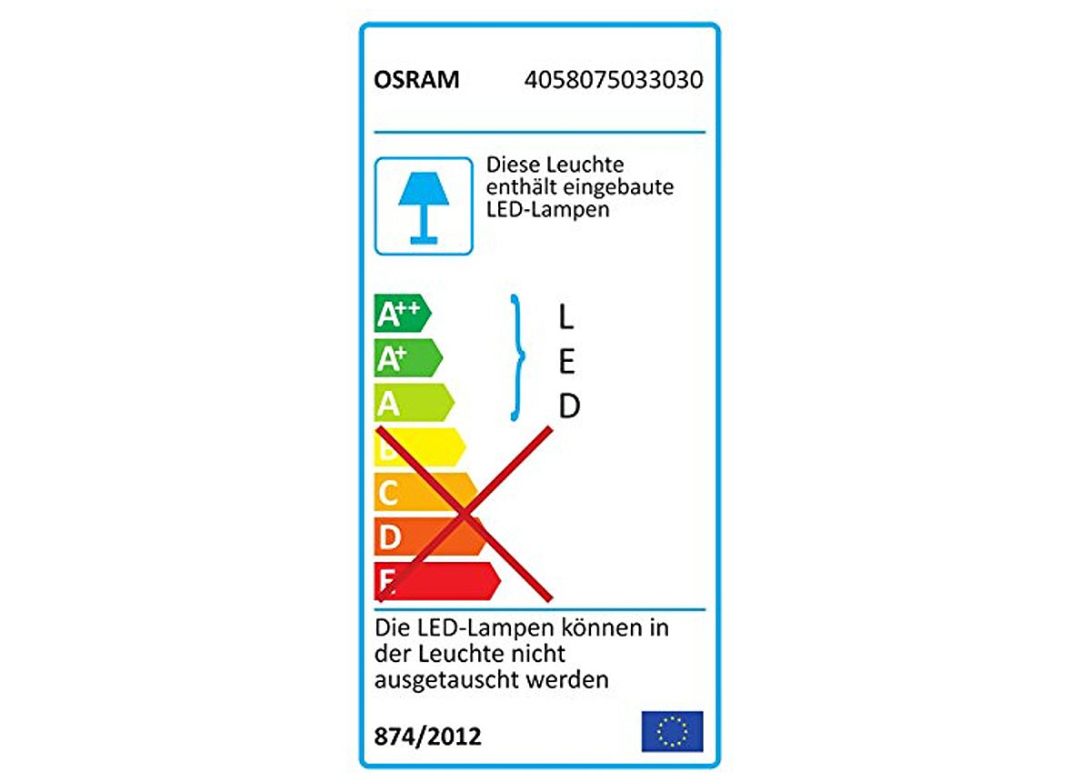 OSRAM LED WANDLAMP ENDURA SPOT ROUND 8W WIT