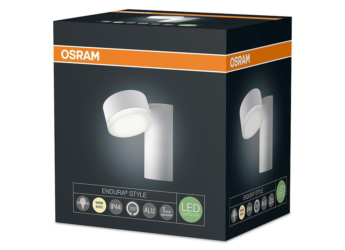 OSRAM LED WANDLAMP ENDURA SPOT ROUND 8W WIT