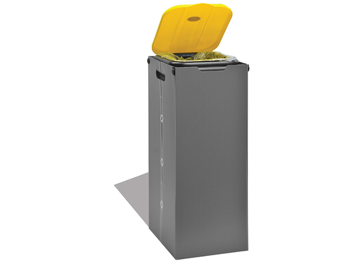 SUPPORT SAC POUBELLE JAUNE ECOBOX
