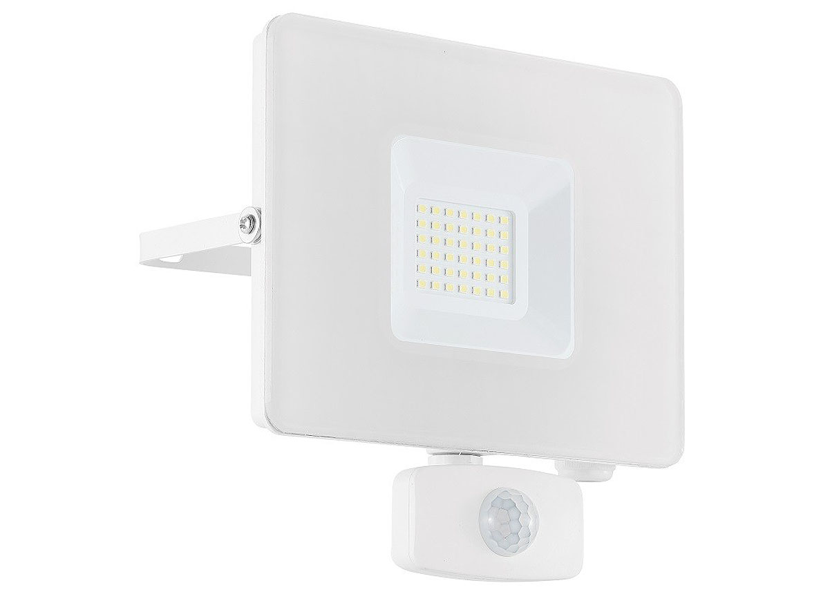 EGLO PROJECTEUR LED 30W AVEC DETECTEUR ALU BLANC ''FAEDO 3''