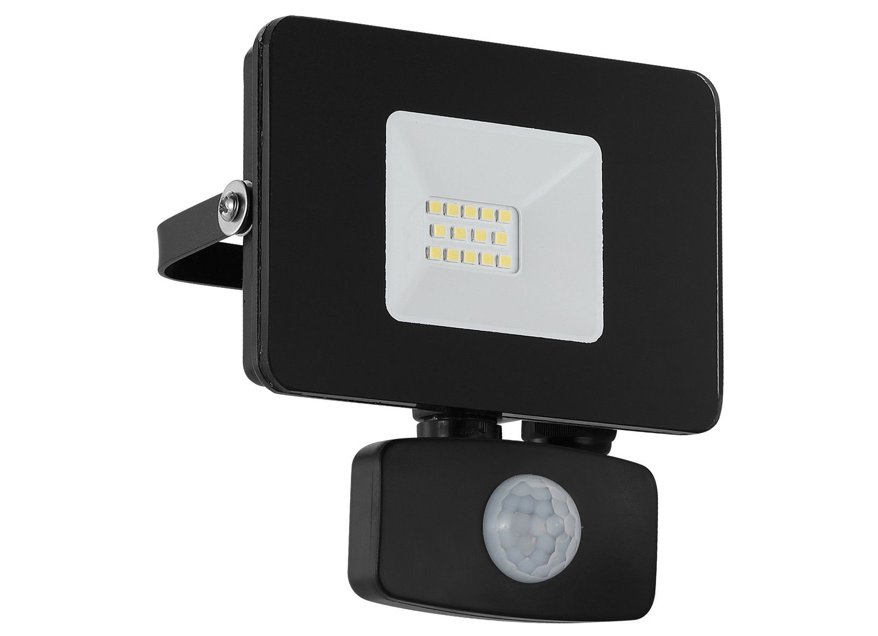EGLO ALU LED STRALER 10W MET SENSOR ZWART 'FAEDO 3'