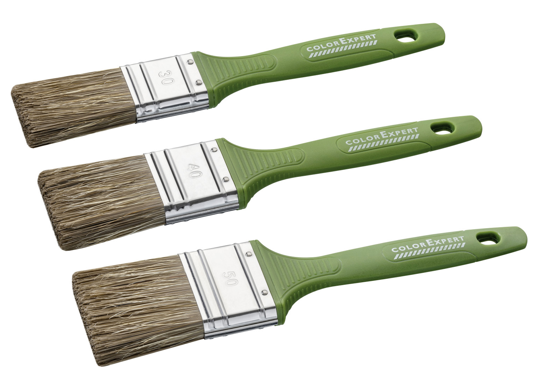 SET PLATTE BEITSBORSTELS 30/40/50MM PET MIX