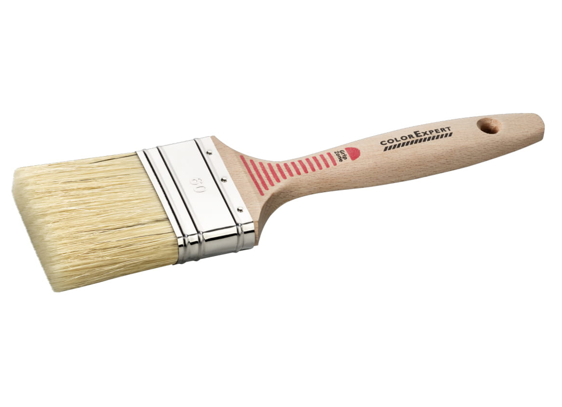 PINCEAU DE PEINTURE PLAT MIX DE POILS BEIGE POIGNEE FSC + ZONE GRIP