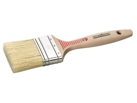 PLATTE BORSTEL 30MM BEIGE HAAR-MIX FSC + GRIPZONE