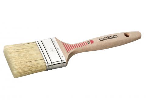 PLATTE BORSTEL 40MM BEIGE HAAR-MIX FSC + GRIPZONE