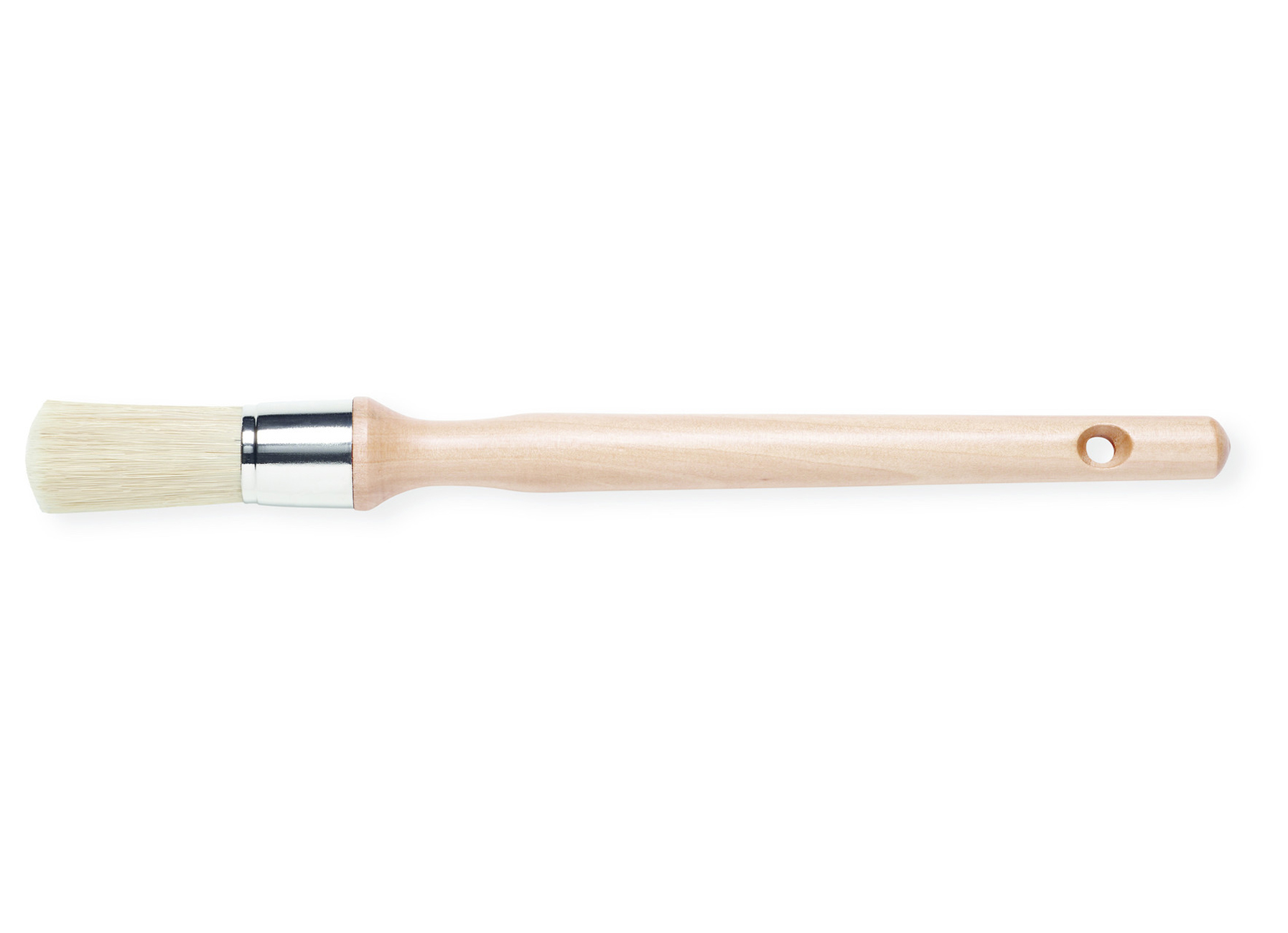PINCEAU ROND 29MM PEINTURE MURALE MIX POILS BEIGE POIGNEE EN BOIS FSC