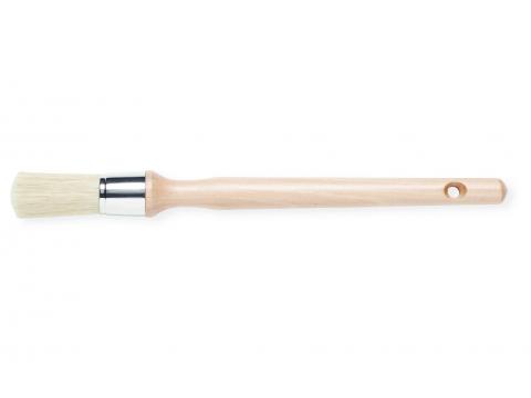 PINCEAU ROND 34MM PEINTURE MURALE MIX POILS BEIGE POIGNEE EN BOIS FSC