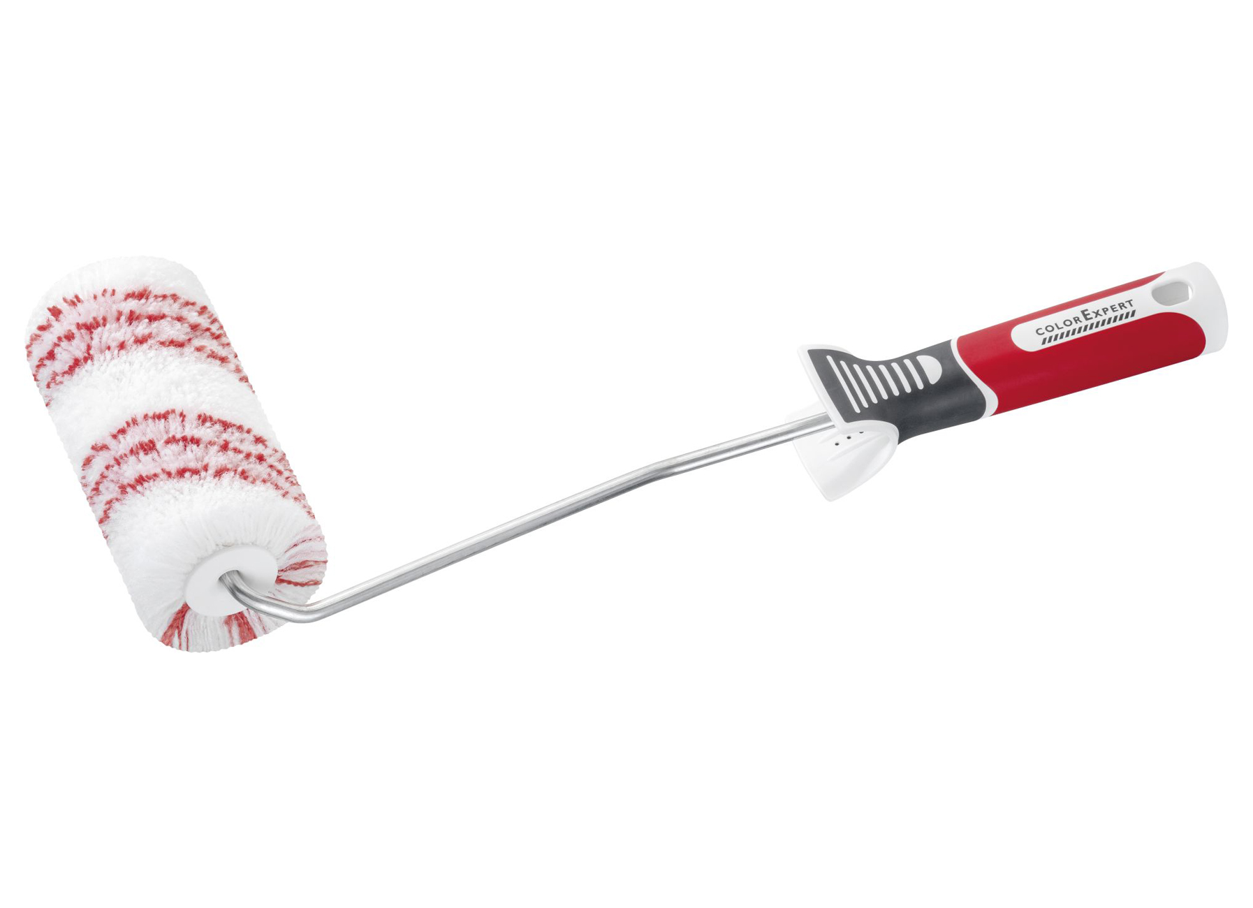 VERFROLLER WALLSTAR POLYAMIDE WIT/ROOD 18MM RUW + BEUGEL 3K Ø6