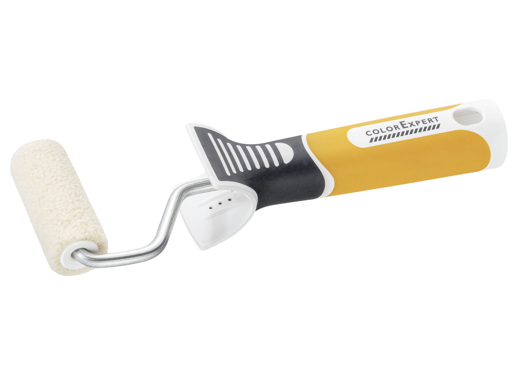 LAKROLLER 6CM Ø15 COATSTAR WIT 5MM RUW + BEUGEL 3K 19CM