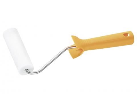LAKROLLER 11CM Ø35 SCHUIM WIT 20MM + BEUGEL 27CM