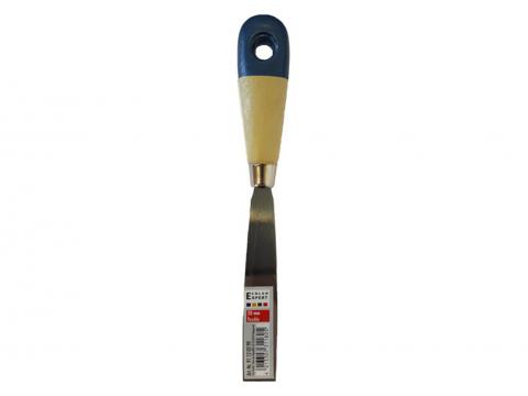 COUTEAU A ENDUIRE FLEXIBLE LAME POLIE POIGNEE BOIS 20MM