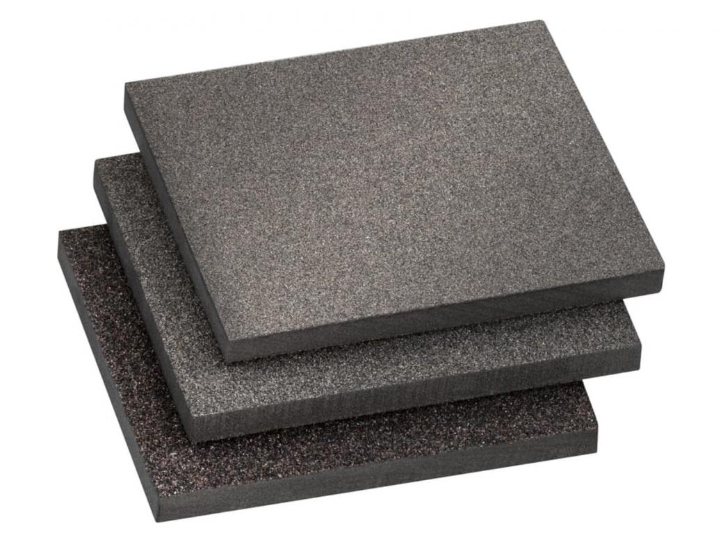 SCHUURPADSET 125X100X10MM 3-DELIG