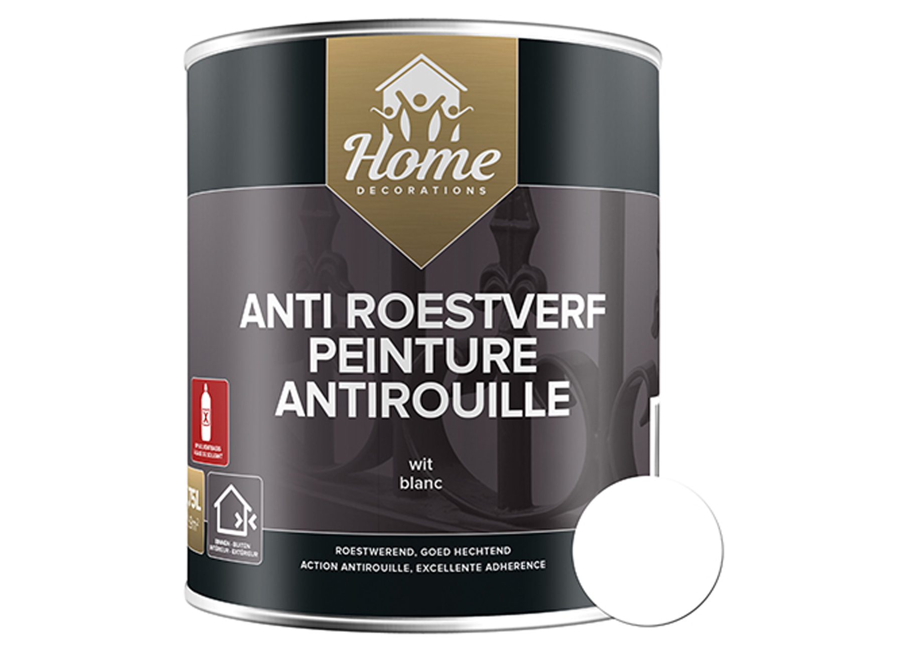 HOOGGLANS ANTI ROESTVERF WIT 9010 750ML