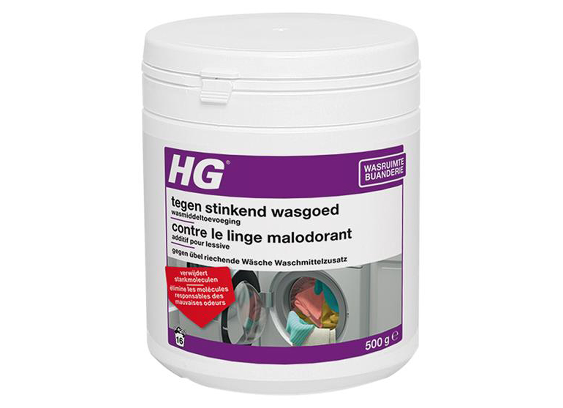 HG ADDITIF POUR LESSIVE CONTRE LE LINGE MALODORANT 0,5KG