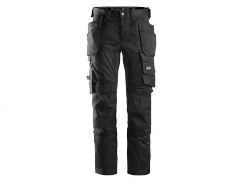 SNICKERS ALLROUNDWORK PANTALON STRETCH SACS CREUX NOIR TAILLE 46