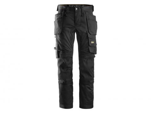 SNICKERS ALLROUNDWORK STRETCH BROEK HOLSTERZAKKEN ZWART MAAT 108