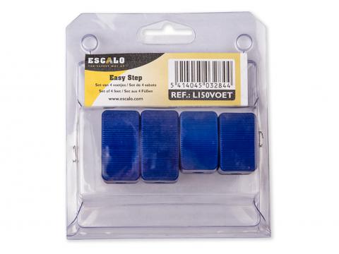 4 OVERSCHUIFVOETJES TRAPLADDER ALU EASY STEP 40X20MM/33x20mm